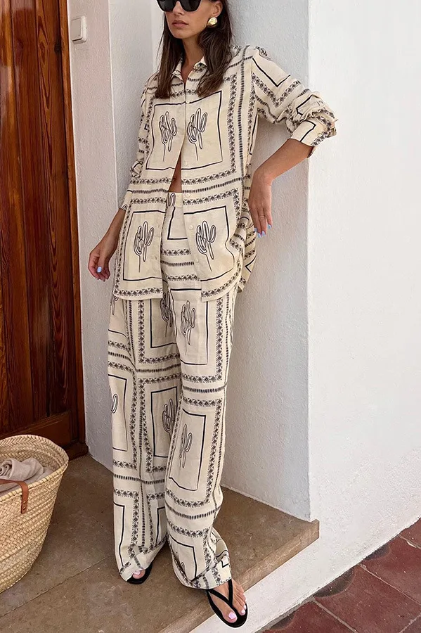 Printed Shirts Two Piece Set W - огляд і ціна Summer Clothing For Women