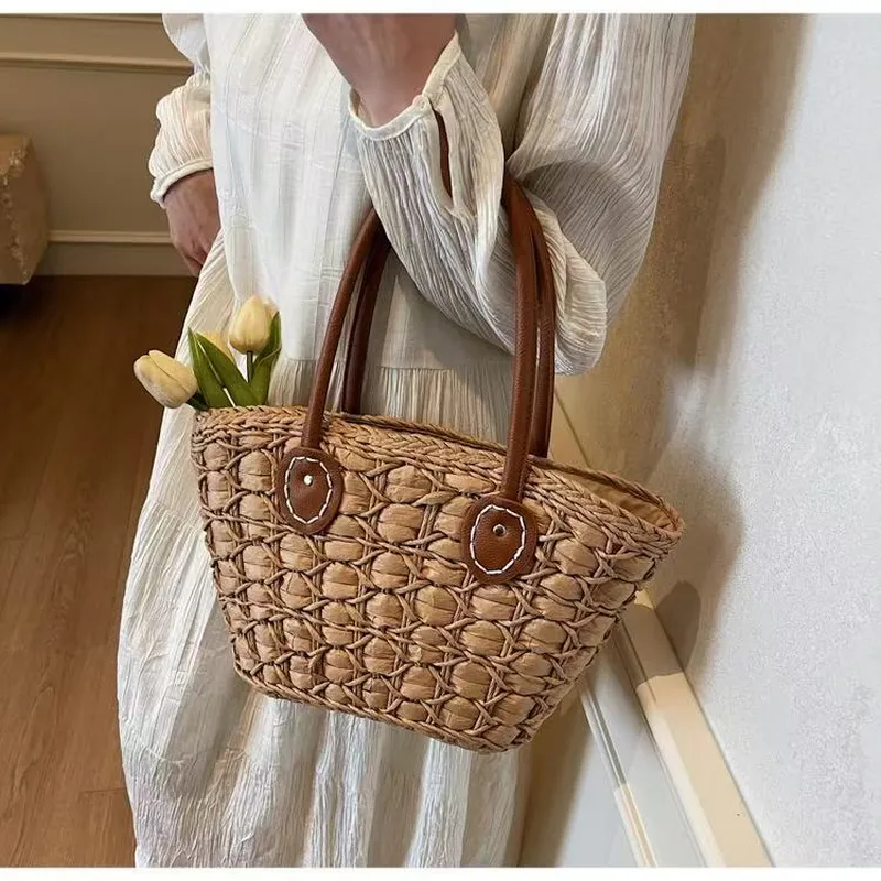 Retro European American woven  - огляд і ціна Beach Bag Straw