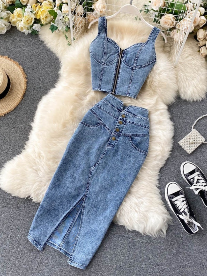 Fashion Denim 2 Piece Sets Wom - огляд і ціна Summer Clothing Model