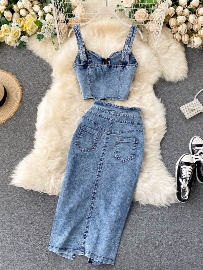 Fashion Denim 2 Piece Sets Wom - огляд і ціна Summer Clothing Model