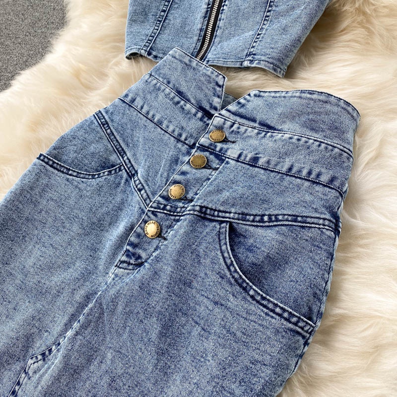 Fashion Denim 2 Piece Sets Wom - огляд і ціна Summer Clothing Model