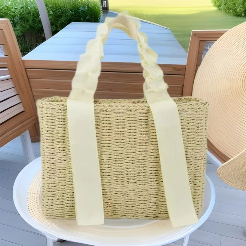 Straw Woven Handbag Summer Vac - огляд і ціна Beach Bag Straw