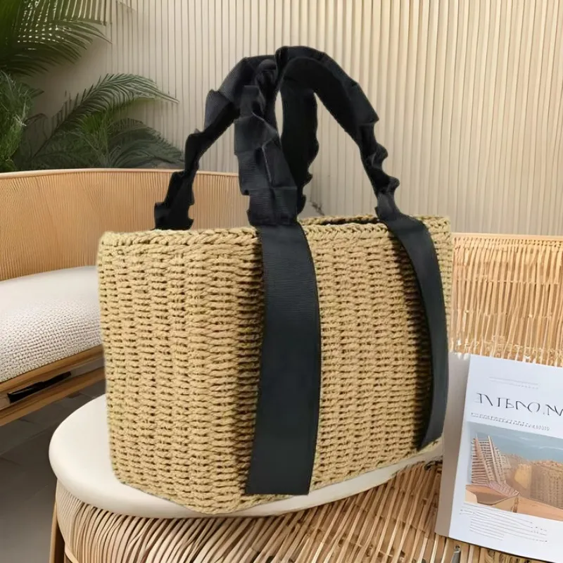 Straw Woven Handbag Summer Vac - огляд і ціна Beach Bag Straw