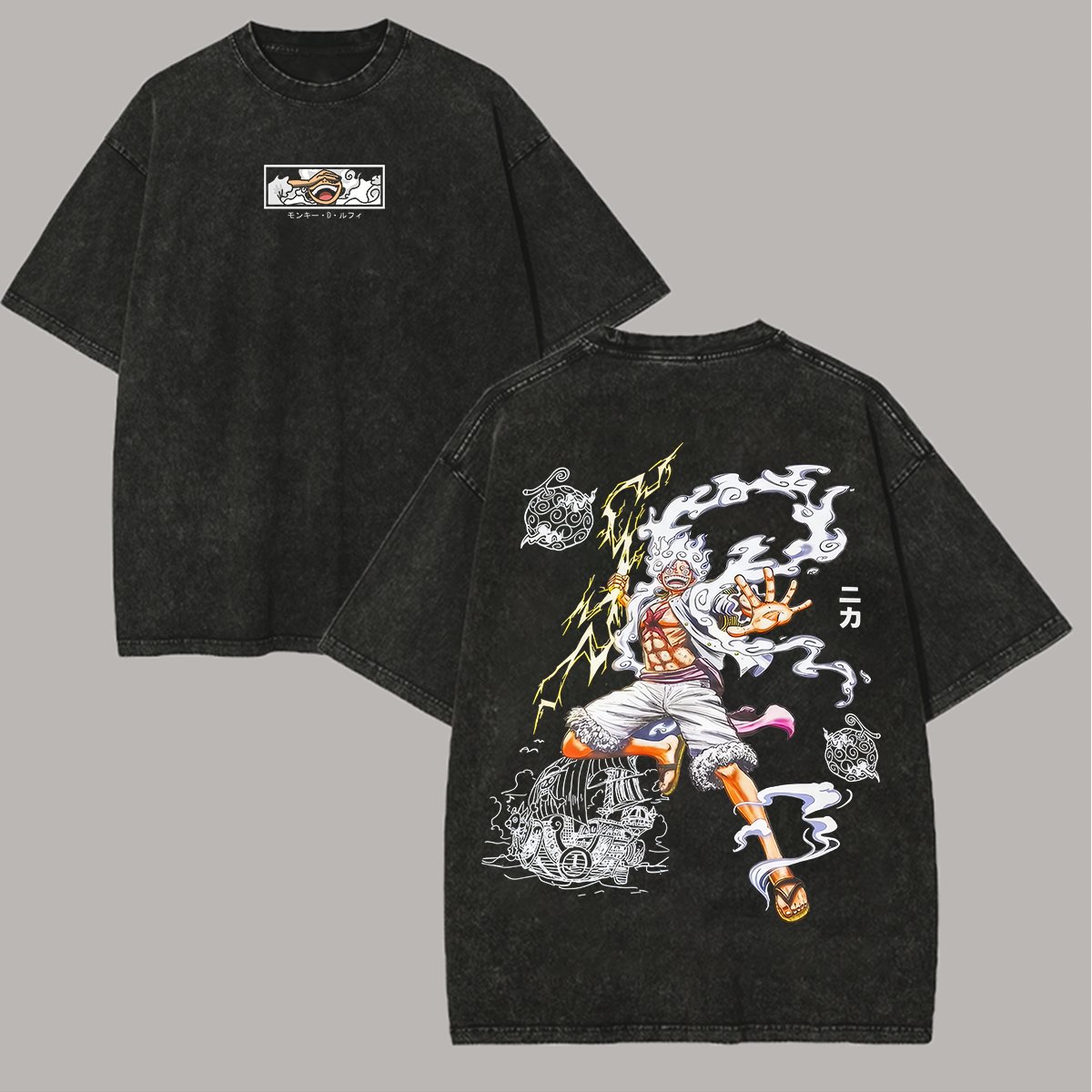 Anime One Piece Vintage Washed - огляд і ціна Vintage Summer Clothing Men