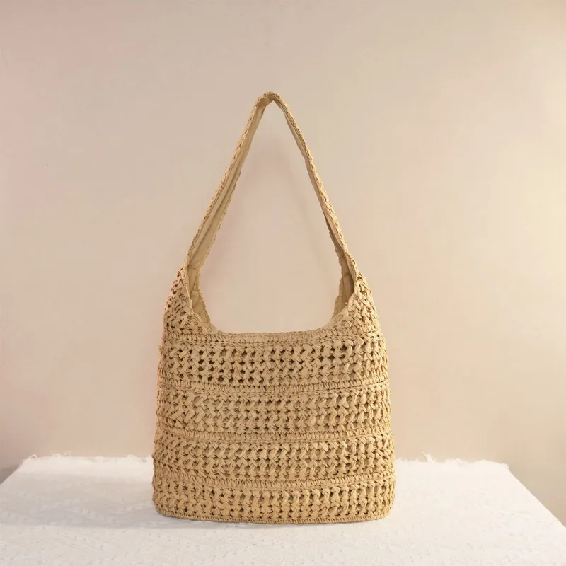 Hollow Straw Handwoven Tote Ba - огляд і ціна Beach Bag Straw