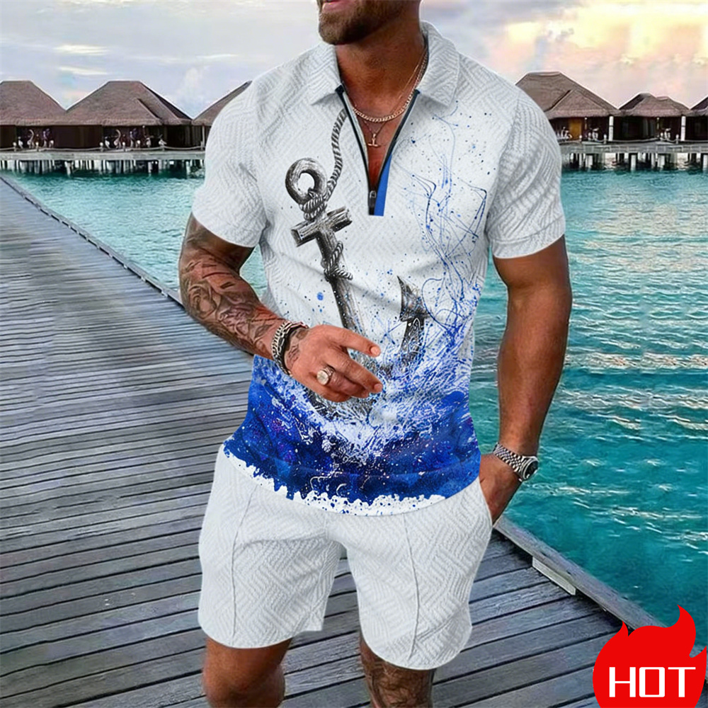 Summer man polo shirt set Vint - огляд і ціна Vintage Summer Clothing Men