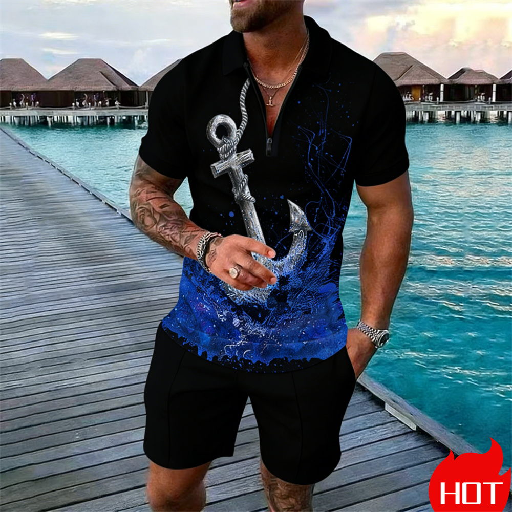 Summer man polo shirt set Vint - огляд і ціна Vintage Summer Clothing Men