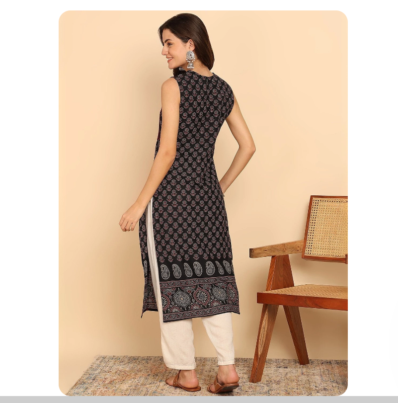 Indian ethnic style printed pu - огляд і ціна Summer Clothing India