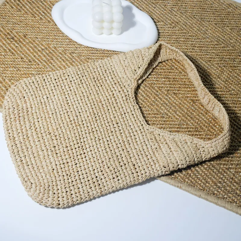 Raffia Hand-Woven Straw Should - огляд і ціна Beach Bag Straw