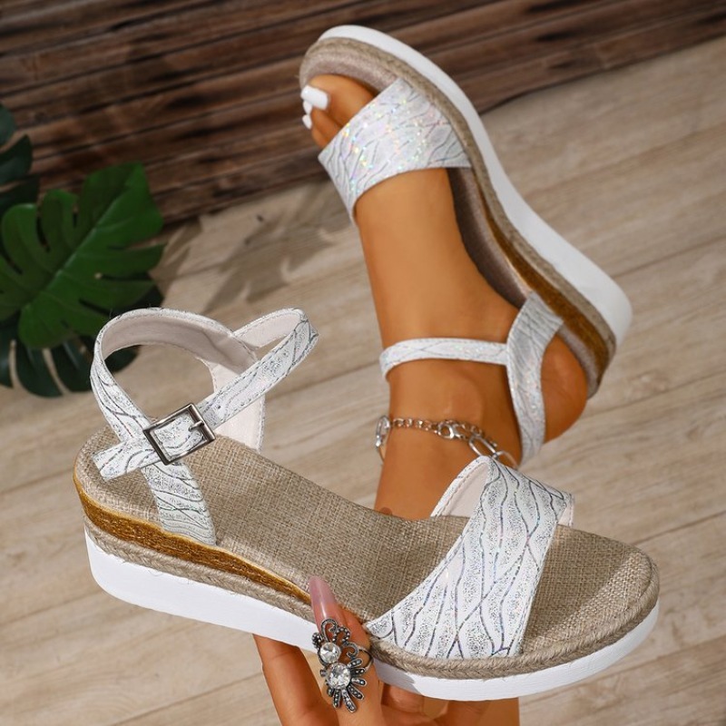 Wedge Sandals for Women White  - огляд і ціна Espadrille Sandal Women